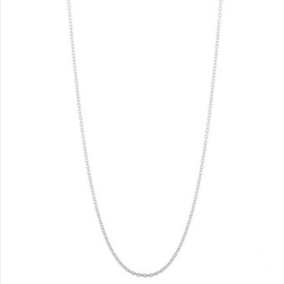NWT Sterling Silver Cable Chain Necklace 16” - Picture 2 of 5